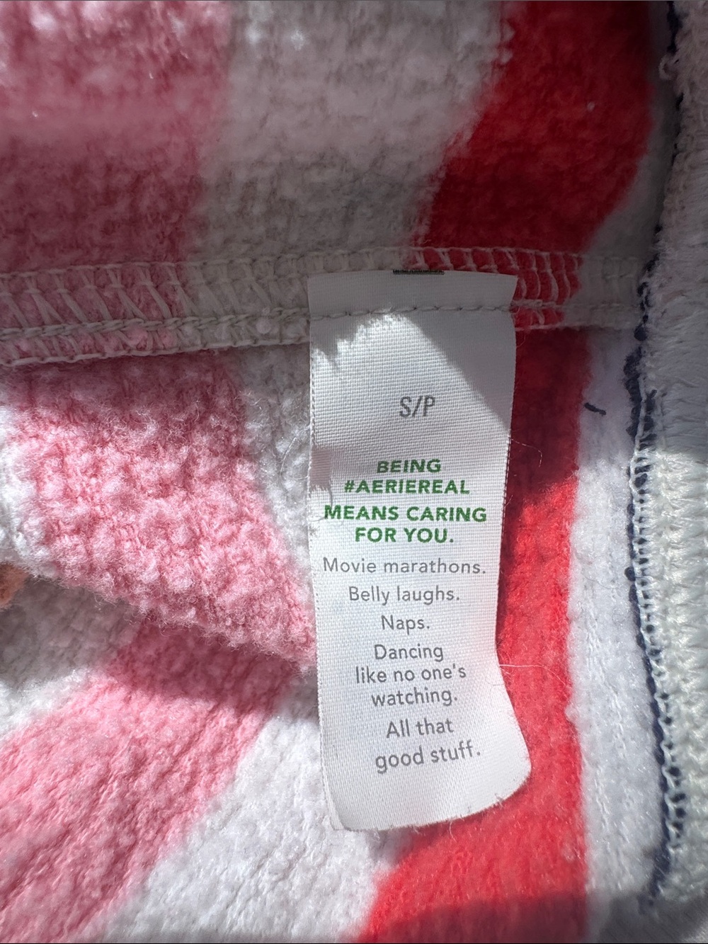 aerie Restart Quarter Zip Hoodie Soft Muslin Stripe Size S - Picture 11 of 13